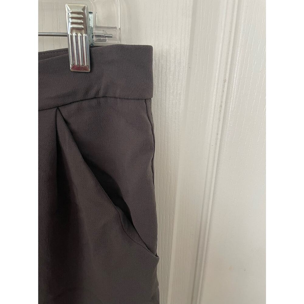Aritzia Wilfred Allant Cropped Tie Waist Pant Charcoal Size 6 - Picture 4 of 11